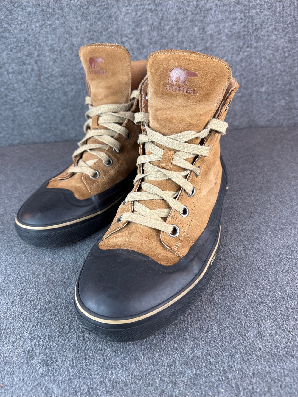 Sorel Cheyanne Metro Hi Men’s Brown Suede Waterproof Boots Size 11
